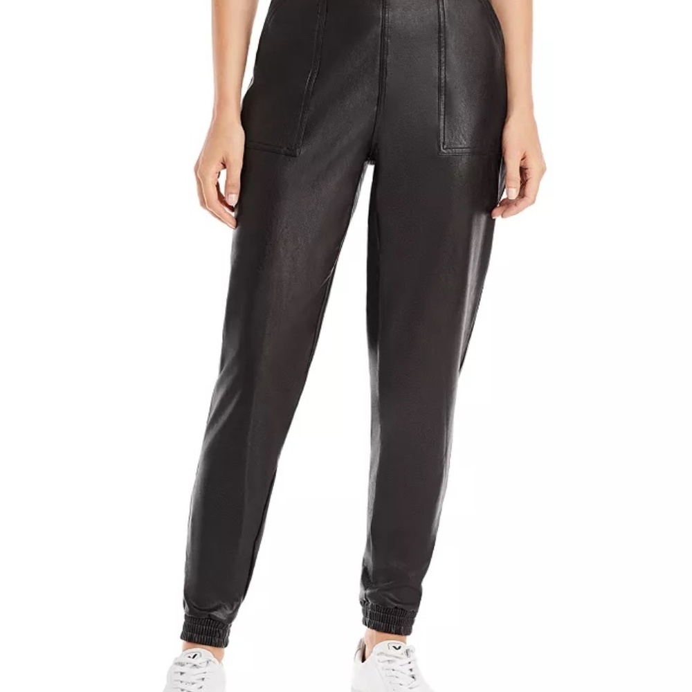 NWT Spanx faux leather joggers